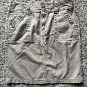 New with Tags - EDDIE BAUER khaki skirt size 2 - 100% Cotton